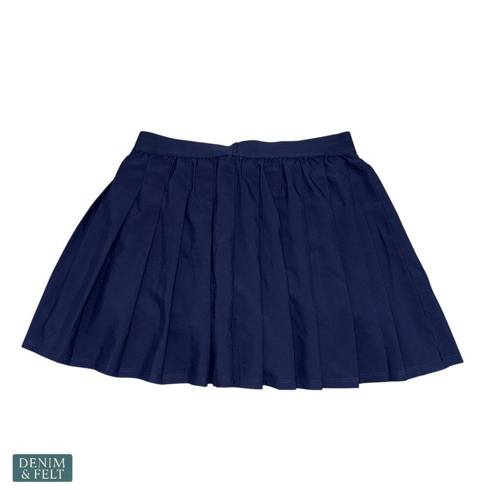 Alo Varsity Tennis Skirt True Navy Pleated‎ Athletic w/ Built in Shorts & Pocket - Picture 7 of 16